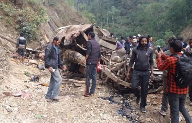 Bus falls 200m downhill in Nepal killing dozens
