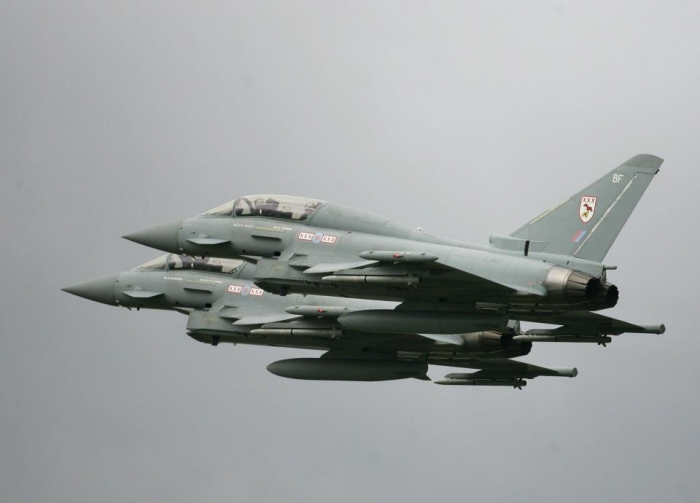 RAF Typhoon fighter jets scrambled to intercept Russian planes approaching UK
