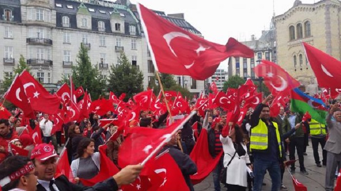 Turken In Norwegen Demonstrieren Gegen