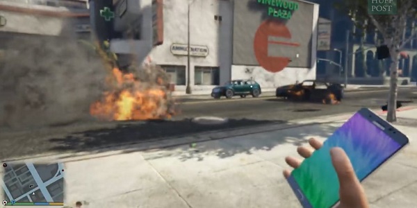 Les batteries explosives du Samsung Galaxy Note 7 moquées par les joueurs de GTA 5 - VIDEO