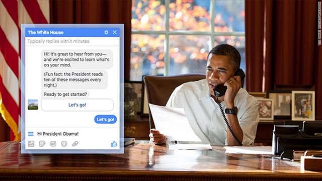 Obama ya tiene su propio bot en Facebook Messenger