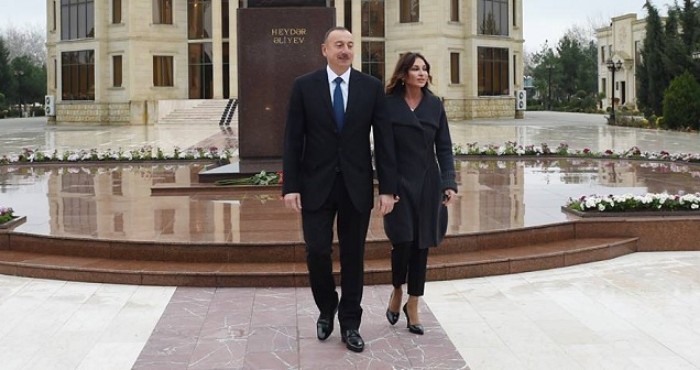Ilham Aliyev en Agdam 