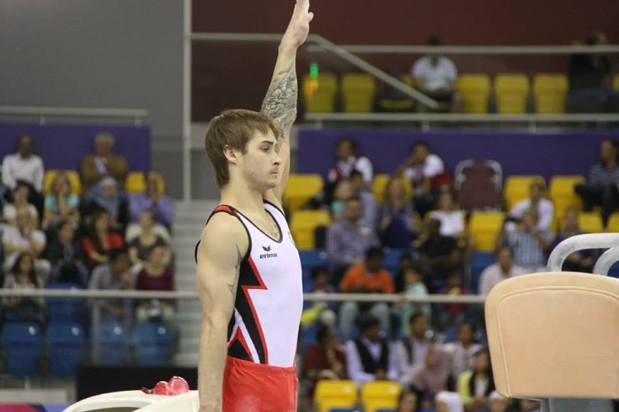 Azerbaijani gymnasts performed on parallel bars and horizontal bars