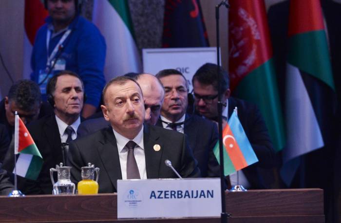 Ilham Aliyev: "Wir unterstüten die friedliche Beilegung des Konflikts zwischen Israel und Palästina

