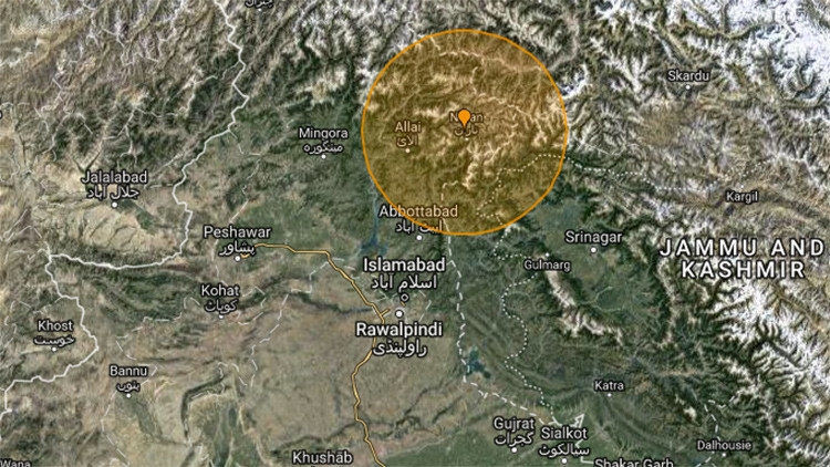 Un fuerte sismo se deja sentir en la capital de Pakistán