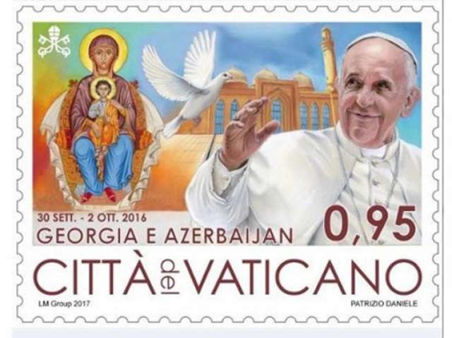 Vatican issues postage stamp dedicated to Azerbaijan visit of the Pope
