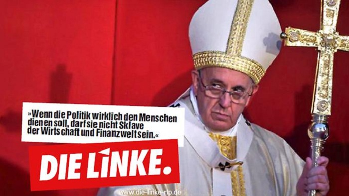 Die Linke setzt auf den Papst