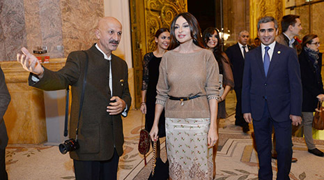 Mehriban Aliyeva, Leyla Aliyeva attend presentation of Reza Deghati