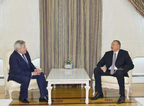 Ilham Aliyev meets outgoing Nikolay Paskevich