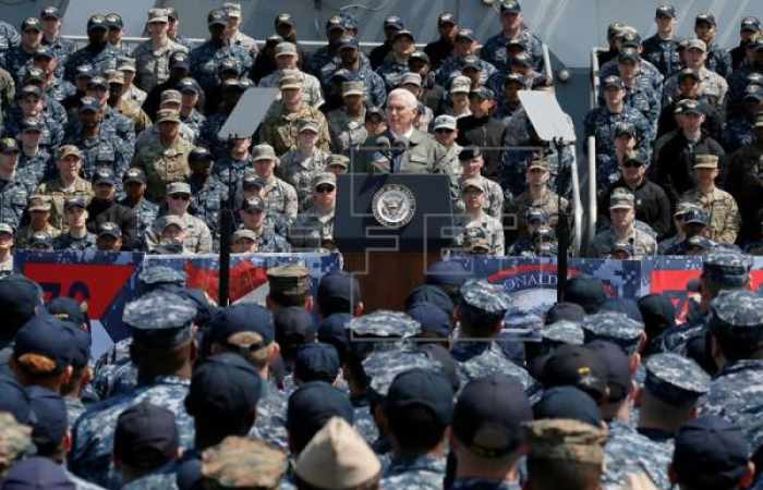 Pence afirma que EE.UU. "reforzará su presencia militar en Asia-Pacífico"