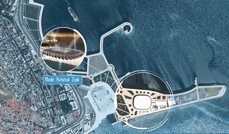 Latest satellite images of Baku Olympic Stadium - PHOTOS