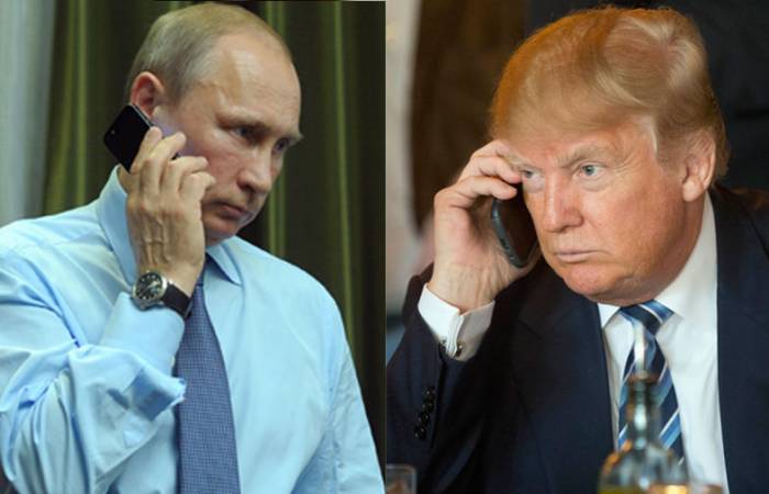 Trampla Putin arasında telefon danışığı olacaq
