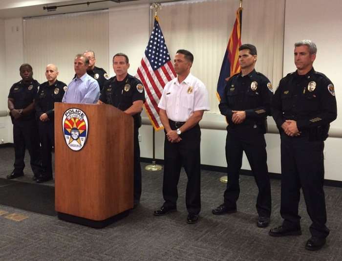 2 officers shot, suspect dead at Walmart in Phoenix suburb