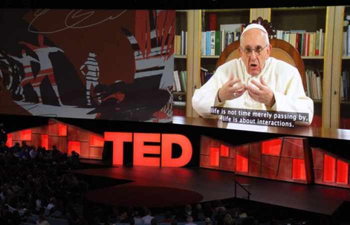 Pope Francis gives TED talk urging world leaders to be a bit more 'humble'
