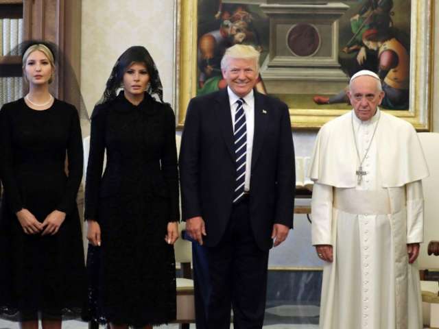 Donald Trump says 'we can use peace' after Pope Francis gifts him symbolic olive tree