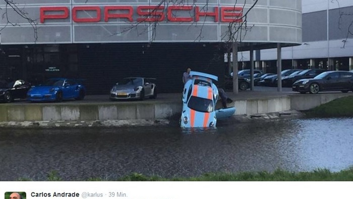 Mechaniker versenkt 250.000-Euro-Porsche in Kanal