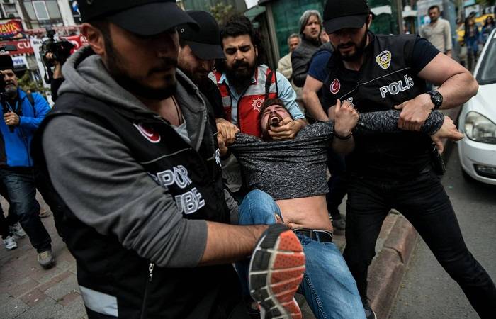 Más de 150 detenidos en Estambul en las manifestaciones del 1 de mayo