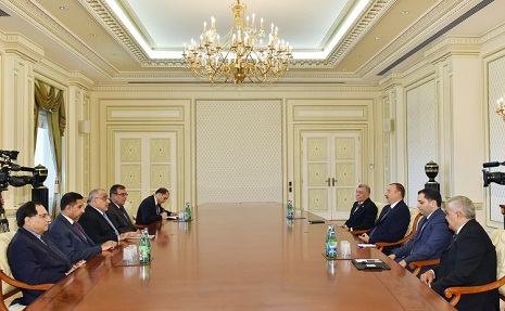 Azerbaijani president receives delegation led by Iraq