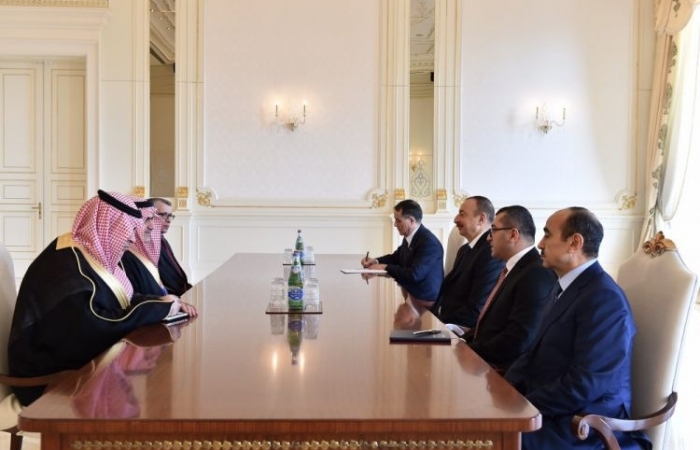 Azerbaijani president receives Saudi Arabia's Minister of State