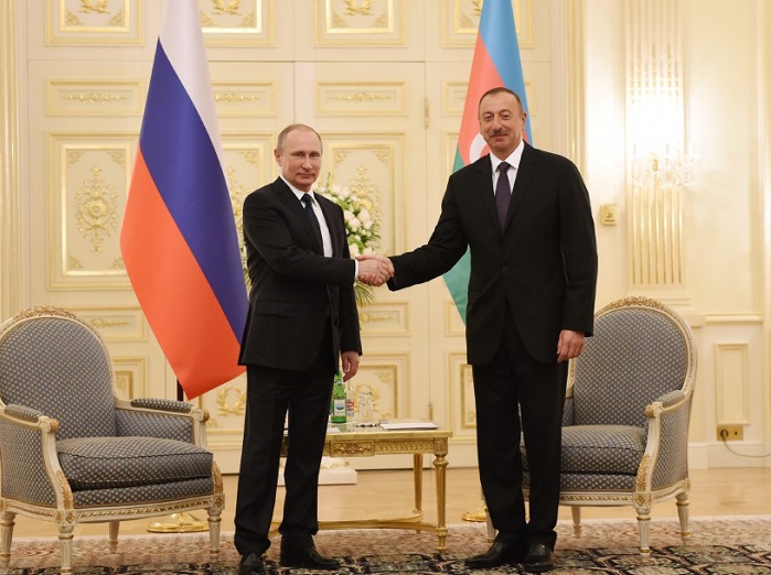 Azerbaijan’s president meets Russian counterpart
