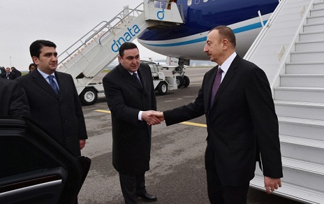 President Ilham Aliyev arrived in Switzerland on a working visit