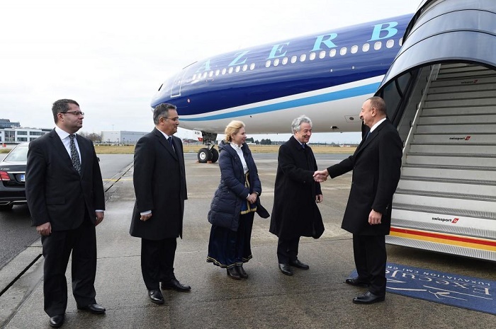President Ilham Aliyev arrived in Belgium