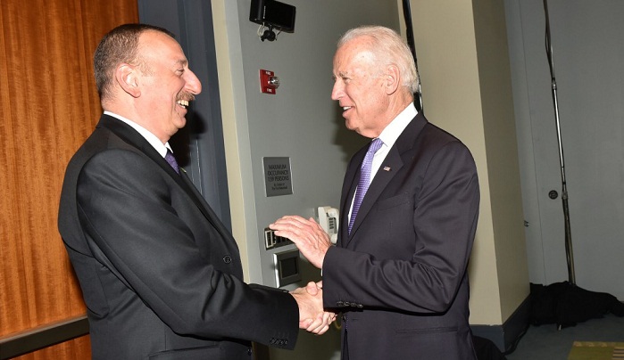 President Ilham Aliyev meets with US Vice President Joe Biden - PHOTOS