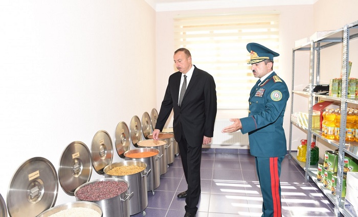 President Aliyev views Laza outpost of Shaki Border Unit 