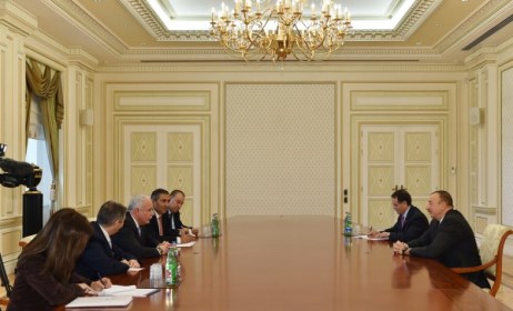 President Aliyev receives delegation led by Palestinian FM