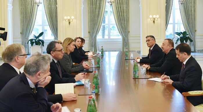 President Aliyev and EU High Representative held an expanded meeting