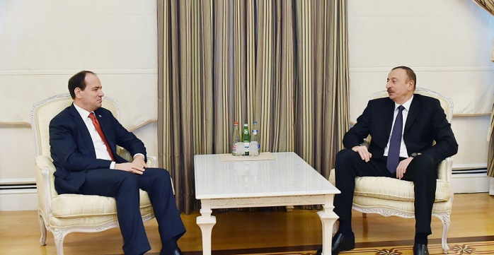 President Aliyev meets Albanian counterpart