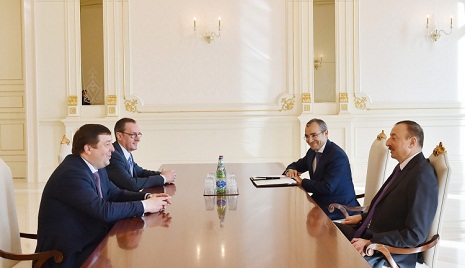 Ilham Aliyev receives rector of First Moscow State Medical University