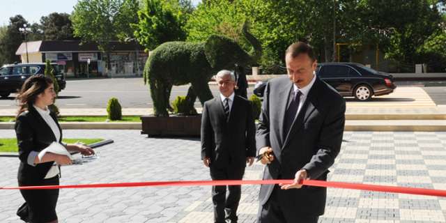 President Ilham Aliyev reviews school No.148 after repair and reconstruction