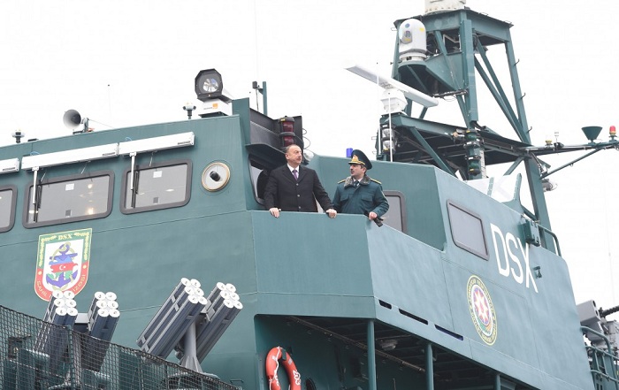 Ilham Aliyev views newly-constructed ship of State Border Service - PHOTOS