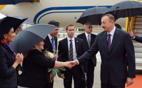 President Ilham Aliyev arrives in Austria for official visit