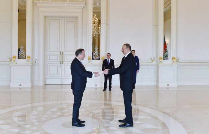 Ilham Aliyev receives credentials of incoming Portuguese, Danish ambassadors - PHOTOS