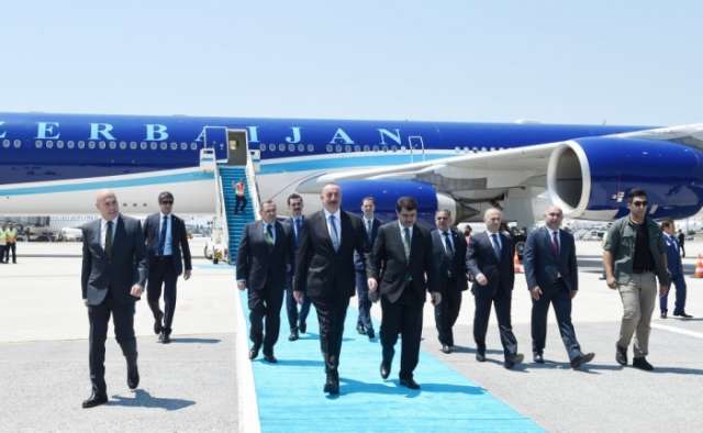 Ilham Aliyev arrives in Turkey to attend 22nd World Petroleum Congress - PHOTOS
