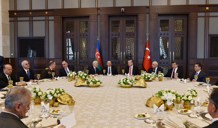 A reception was hosted in honor of President Ilham Aliyev