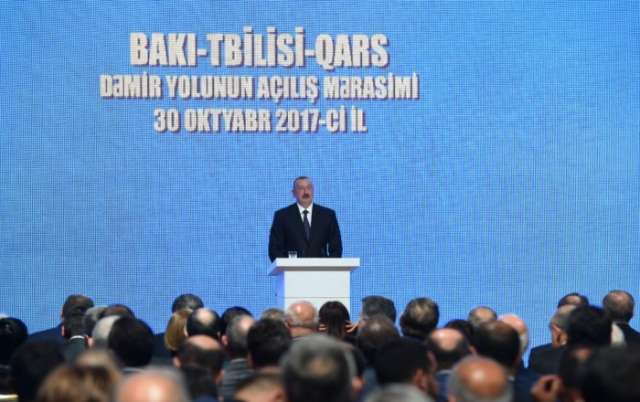 Baku-Tbilisi-Kars to play a role in ensuring regional stability, security, says Azerbaijani president - UPDATED
