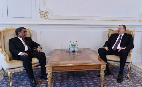 President Aliyev receives outgoing Indian ambassador