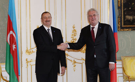 Ilham Aliyev meets Czech president
