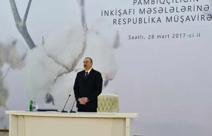 Development of cotton-growing to boost light industry - Aliyev