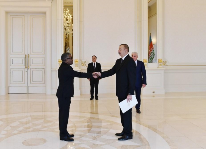 President Aliyev receives credentials of incoming Sudanese ambassador
