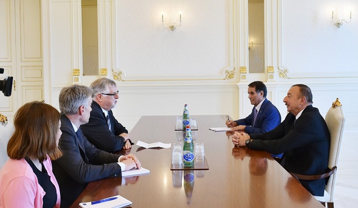 Ilham Aliyev receives EU special rep for South Caucasus