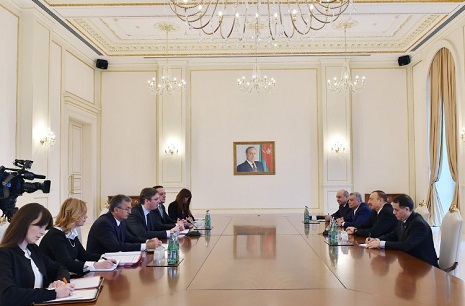 Azerbaijani president receives delegation led by Serbian PM