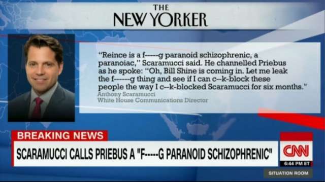 Scaramucci: Priebus is a 'paranoid schizophrenic,' will be asked to resign