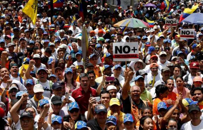 Venezuela opposition marches against constitution move