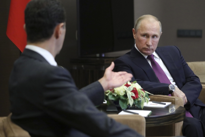 بوتين يلتقي ببشار الأسد