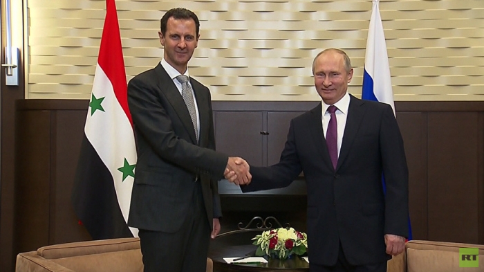 Putin & Assad met in Sochi, Russia to discuss political process in Syria -
 VIDEO