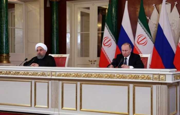 Putin, Rouhani discuss Caspian Sea legal status
